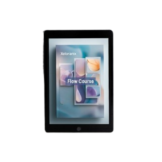 Tablet displaying 'Flow Course'